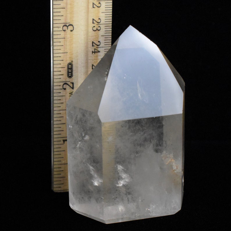 YEM 925 2.8 Polished Natural Smoky Quartz Crystal Devic Temple Channeling Point w Inclusions Brazil US Seller