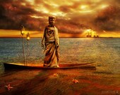 Chronicles of Shipwreck - FREE SHIPPING - Fine Art Print, Surreal Dreamscape. A sea of tears.