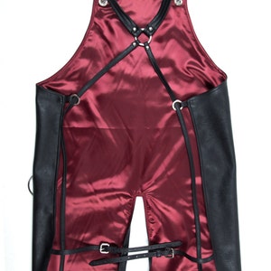 Waterproof Tattoo Artist Apron: Split Leg, Faux Leather image 5