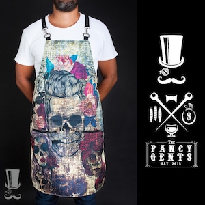 Delantal Fancy Dia De Los Muertos
