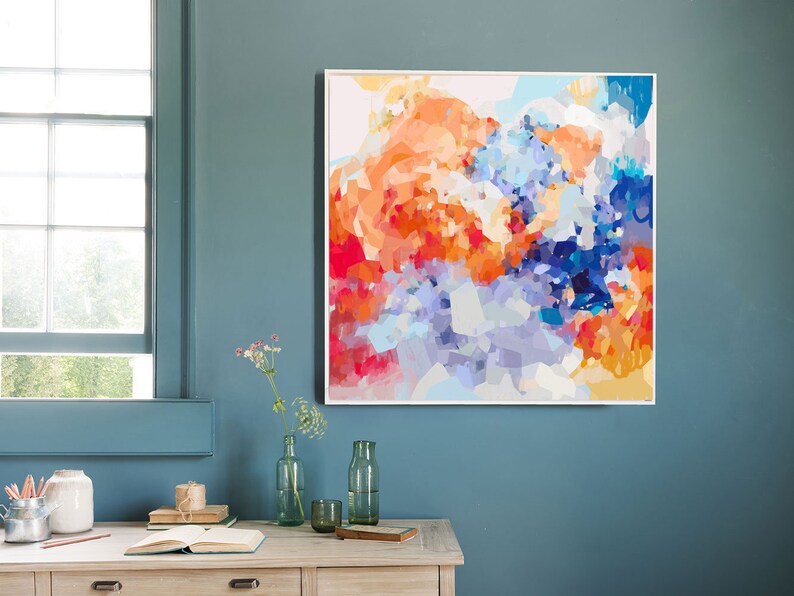 abstract wall art large wall art geometric wall art mountain wall art modern art wall art prints Abstract painting abstract art print