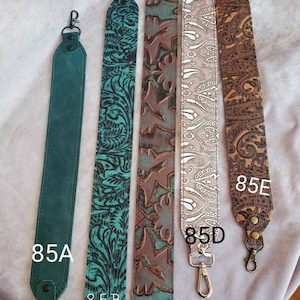 2&quot; Embossed Genuine cowhide Leather replacement strap/cut-resistant/ leather purse strap crossbody strap/camera strap/