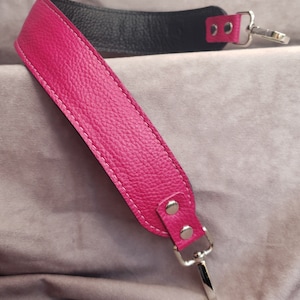 Limited Edition-Pink solide Pebble geprägte echte Rindsleder Ersatzband / schnittfeste / Geldbörse Riemen / Crossbody Taschenriemen, Mütter