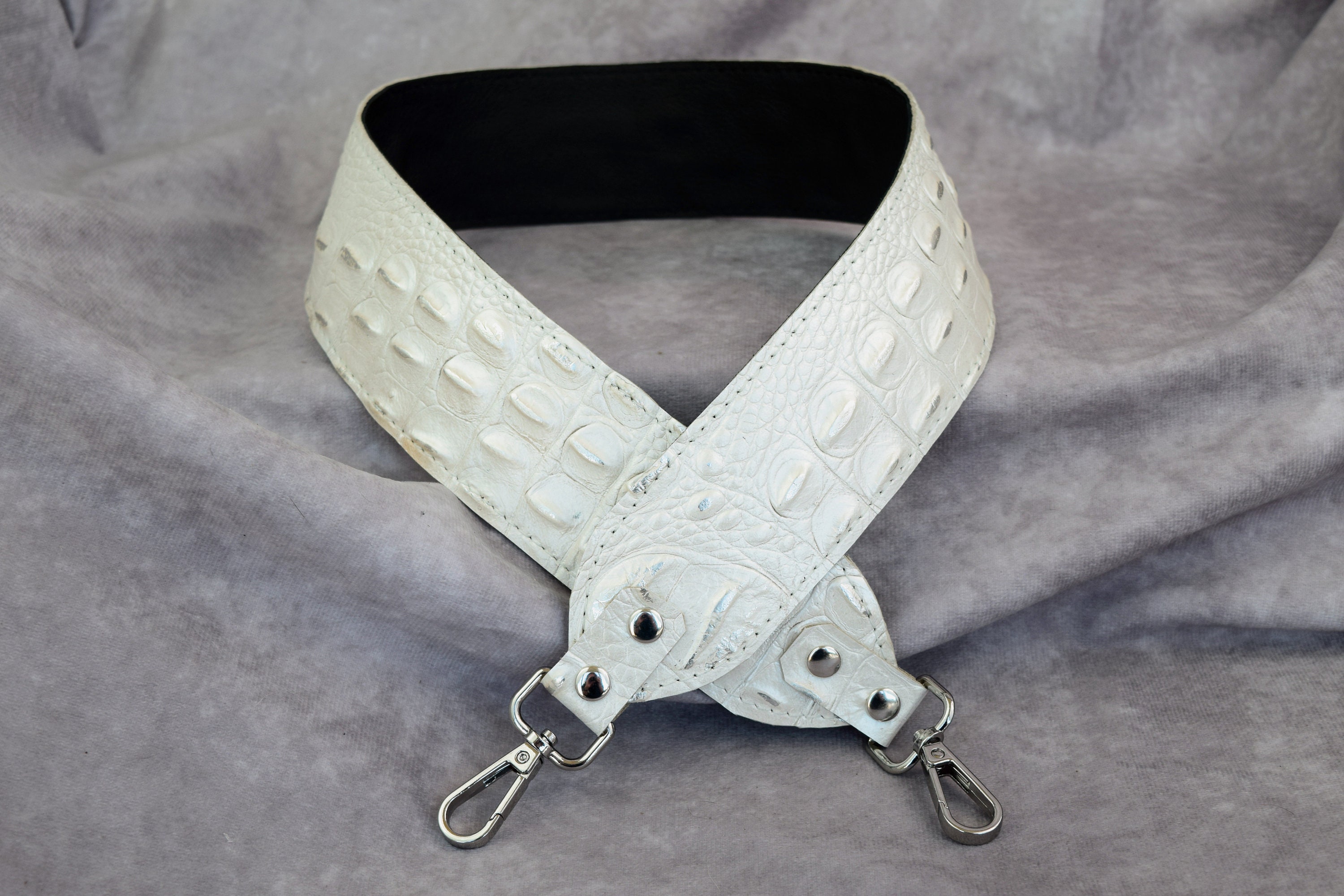 Miche Quick Clip White Strap Only- No Hardware (Sold Separately in Gold or Silver)