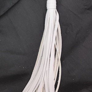 Leather tassel keychain/bag charm/Light Gray smooth genuine cowhide leather, Christmas gift, Coworker gift, teacher gift