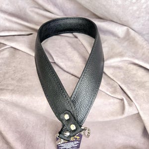 Leder Geldbörse Riemen / Solid Soft Black Echtes Rindsleder Ersatz Riemen / schnittfest / Leder Taschenriemen / Crossbody Riemen