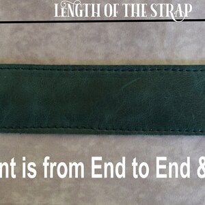 Teal Alligator Embossed Genuine Cowhide leather replacement strap/cut-resistant/leather purse strap/bag strap/crossbody strap/shoulder strap bild 6