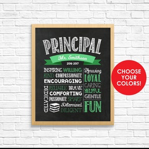 Principal Sign - Principal Chalkboard Sign - Principal Gift - Principal Appreciation - Principal Custom Sign - Principal Printable
