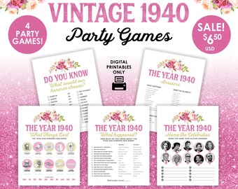 80th Birthday Party Games - Etsy