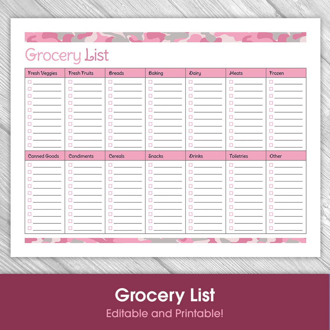 Printable Editable Kitchen Organization Kit 6 Pages | Etsy