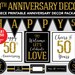 50th Anniversary Happy Anniversary Decorations 50th Wedding Anniversary ...
