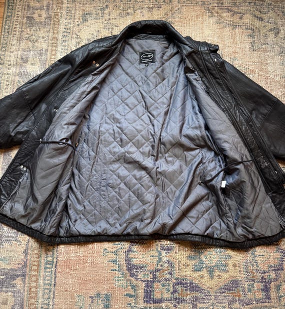 Vintage Tannery West Fireman Clasp Leather Jacket - Etsy