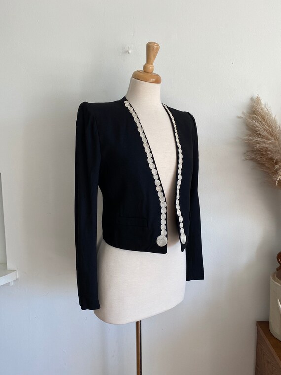 Vintage 90’s Sonia Rykiel Paris embroidered black