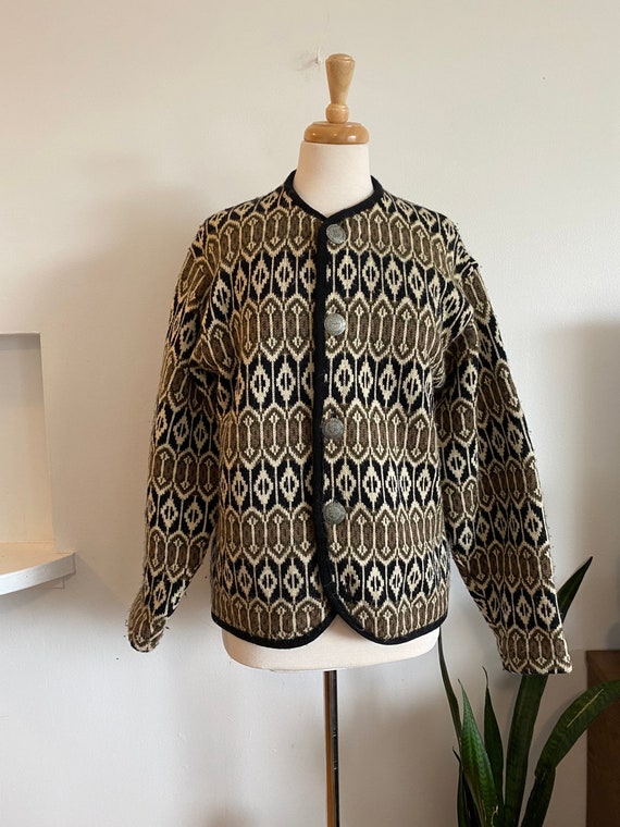 Vintage Nordics by Ren-dale fair isle Nordic cardi
