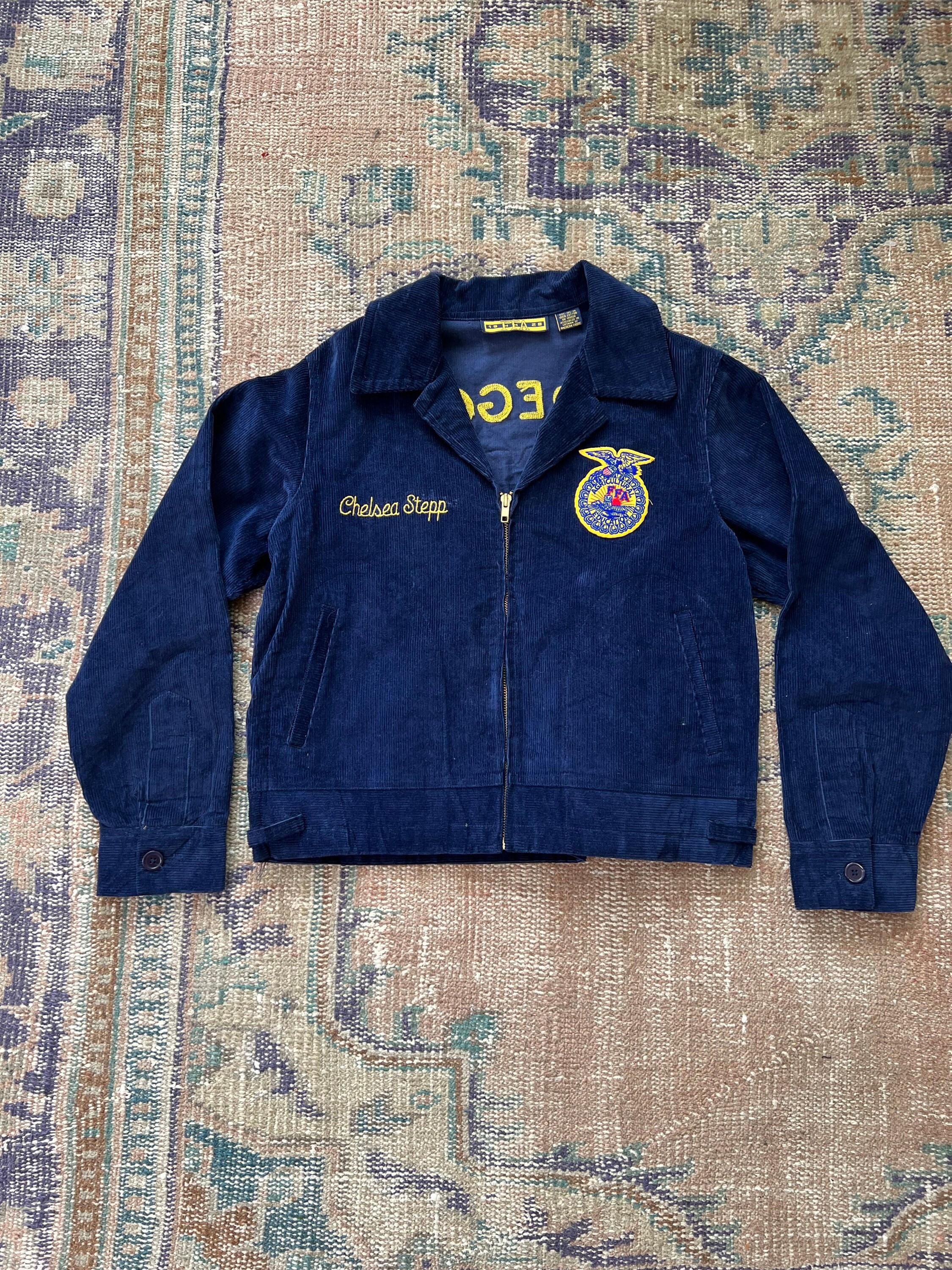 Y2K FFA Harrisburg Oregon corduroy jacket