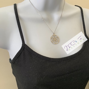SEED OF  LIFE Necklace, Stainless Steel Chain, Sacred Geometry Pendant, Seed of Life Pendant, Yoga Spiritual Jewelry, Meditation Necklace