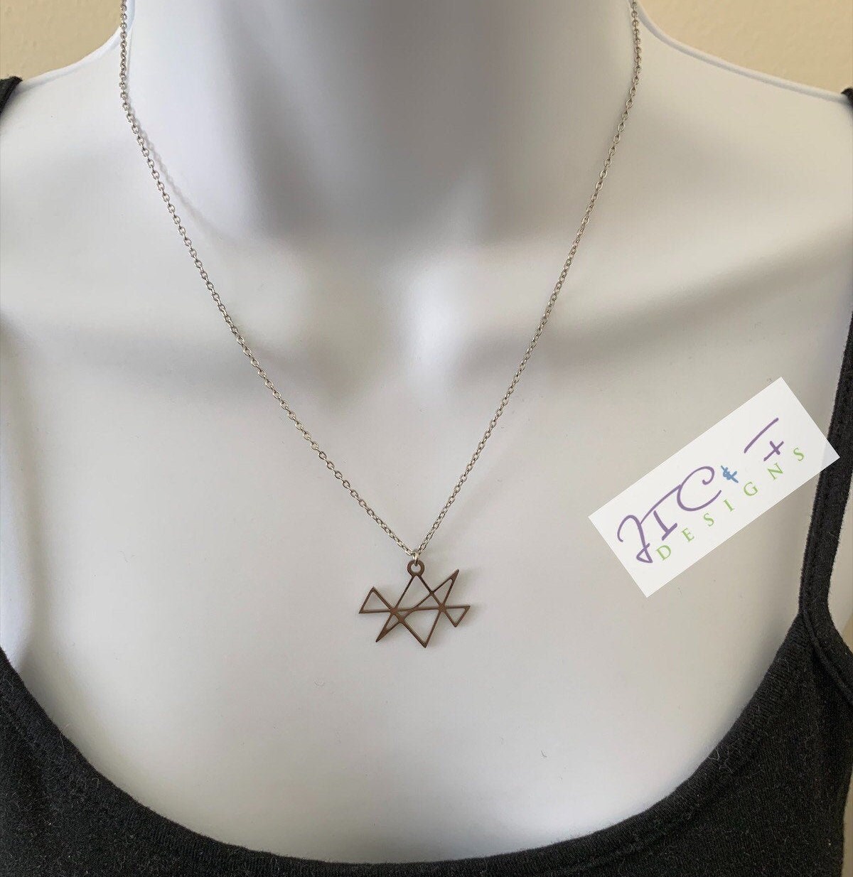 MIDAS STAR Necklace, Stainless Steel Chainreiki Symbol Pendant