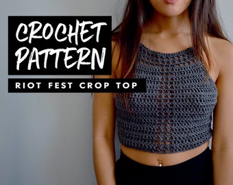 Crochet Pattern | Crochet Crop Top | Festival Outfit | Lace Up Top