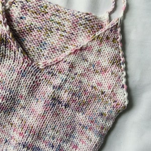 Knitting Pattern Basic Bralette Knit Crop Top Knit Top Pattern image 7