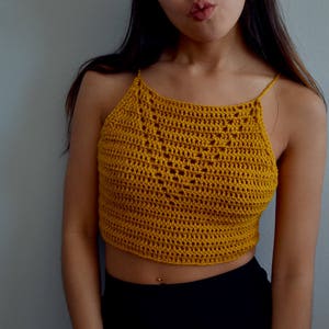 Crochet Pattern Crochet Crop Top V Neck Top - Etsy