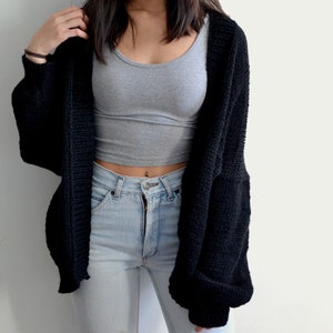 Knitting Pattern Cozy Oversized Cardigan 画像 5