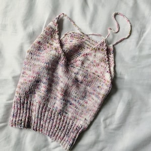 Knitting Pattern Basic Bralette Knit Crop Top Knit Top Pattern image 6