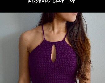 quin keyhole crochet top