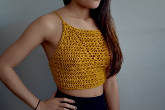 Crochet Pattern Crochet Crop Top V Neck Top -  Canada