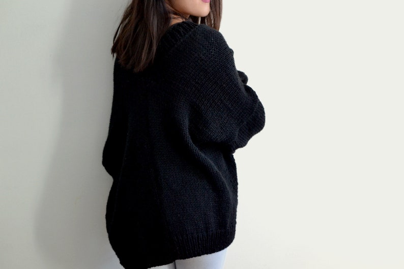 Knitting Pattern Cozy Oversized Cardigan 画像 4