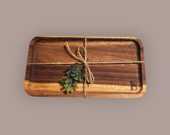 Wood Tray | Monogram Tray