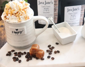 Cafe' Caramel Flavored Coffee Fresh Roasted Coffee Beans Java Jane's