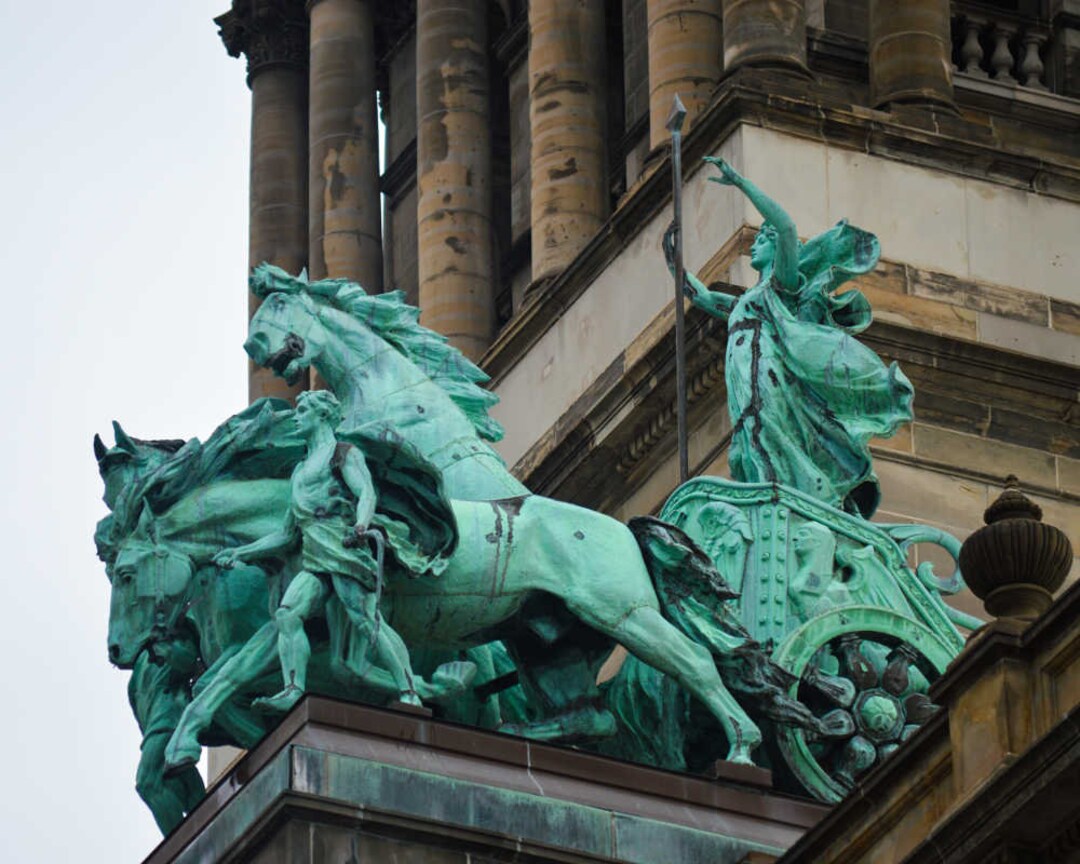 Wayne County Building Statue Detroit Michigan Photography Etsy
