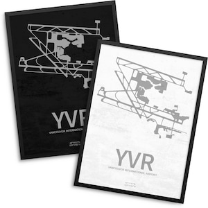 YVR Airport, Vancouver International Airport, Vancouver Canada, YVR Airport Poster, Vancouver Airport, Vancouver, Vancouver Airport Poster