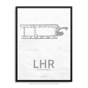 LHR Airport, Heathrow Airport, Heathrow England, LHR Airport Poster, London Heathrow, Heathrow UK, Heathrow Airport Poster image 3