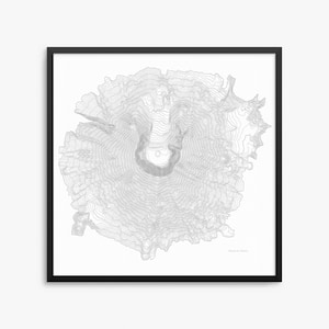Mount St Helens Poster, Mount St Helens Washington, Mount St Helens Map Art, Mount St Helens Contour Map, Home Decor, Office Decor