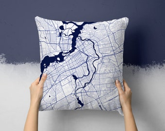 Ottawa Ontario Canada Street Map Throw Pillow