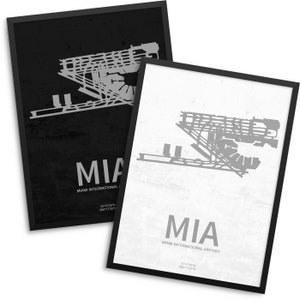 MIA Airport, Miami International Airport, Miami Florida, MIA Airport Poster, Miami Airport, Miami FL, Miami Airport Poster