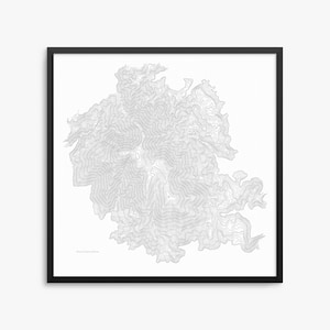 Mount Saint Helena Poster, Mount Saint Helena California, Mount Saint Helena Map Art, Mount St Helena Contour Map, Home Decor, Office Decor