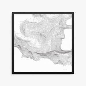 Mount Everest Poster, Mount Everest Nepal, Nepal, Everest Map Art, Everest Contour Map, Everest, Mount Everest, Home Decor, Office Decor