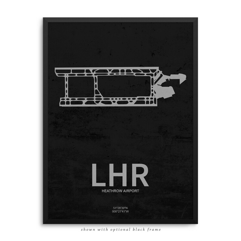 LHR Airport, Heathrow Airport, Heathrow England, LHR Airport Poster, London Heathrow, Heathrow UK, Heathrow Airport Poster image 2