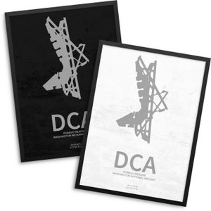 DCA Airport, Washington National Airport, Arlington Virginia, DCA Airport Poster, Ronald Reagan Washington National Airport, Arlington VA