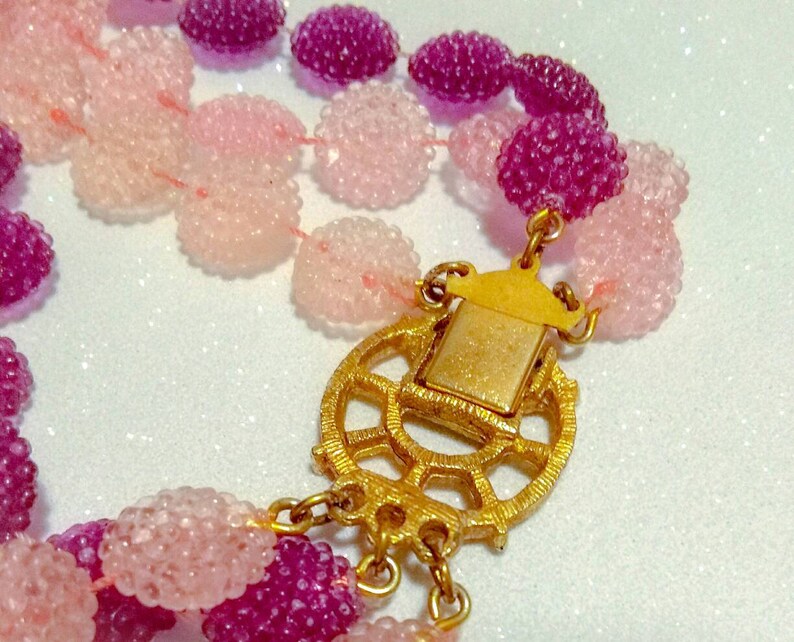 Vintge Juju Bead Multi Strand Necklace Etsy