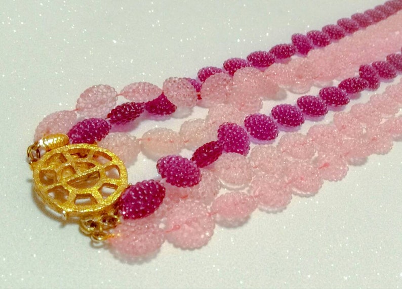 Vintge Juju Bead Multi Strand Necklace Etsy