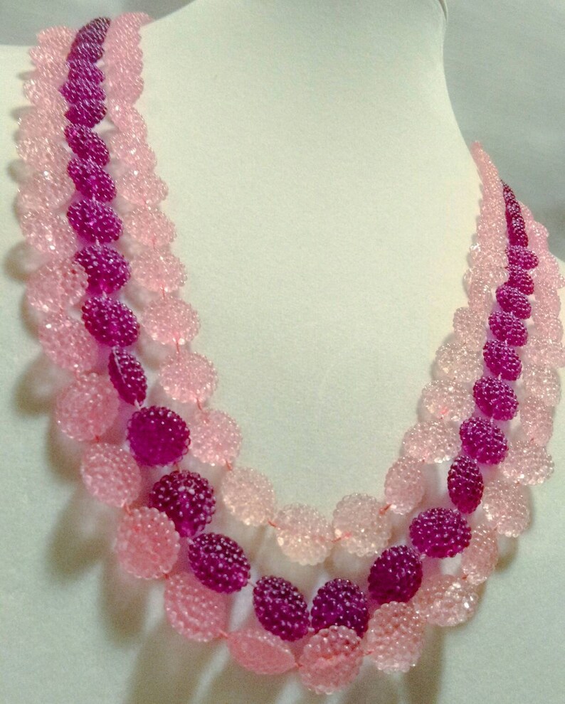 Vintge Juju Bead Multi Strand Necklace Etsy