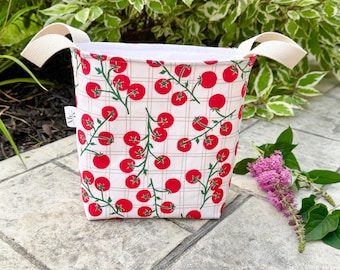TOMATO on the Vine Summer PROJECT PAIL Crafting Couch Companion Project Bag!