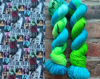 Taylor Swift Collection Debut Album Speckled Hand Dyed Fingering Sock Yarn!