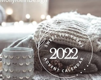 Sweet Tea Yarns Advent Calendar 2022! 20g Mini Skeins + 100g Christmas Day Skein!