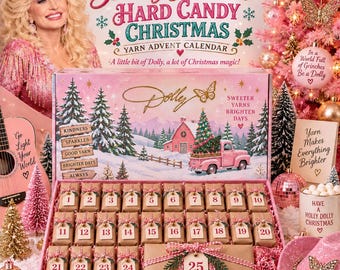 DOLLY PARTON Hard Candy Christmas Advent Calendar 2026! 20g Mini Skeins + 100g Christmas Day Skein!