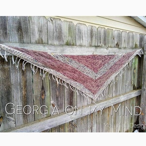 Georgia on My Mind Shawl! PDF Downloadable Knitting Pattern