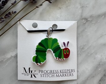 HUNGRY CATERPILLAR Knitting Progress Keeper